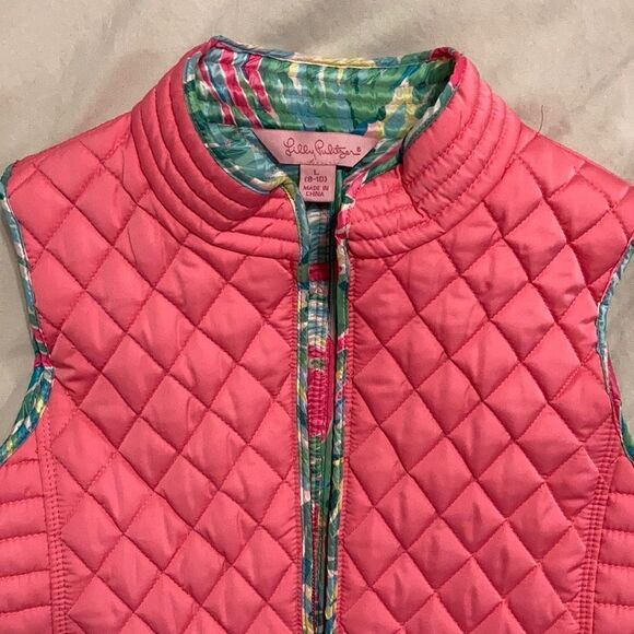 Lilly Pulitzer Vest Sz L 8-10 - Picture 2 of 11